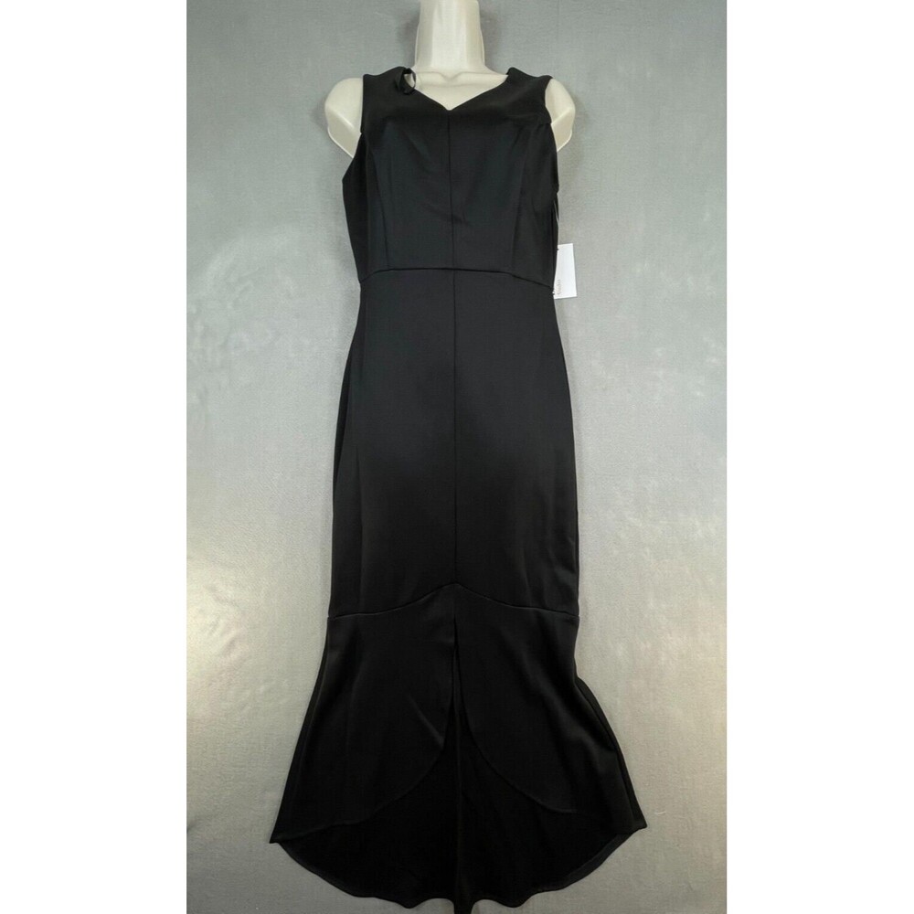 Enfocus Studio Dress Women Size 8 Black Cocktail Midi Dress Sleeveless NWT
